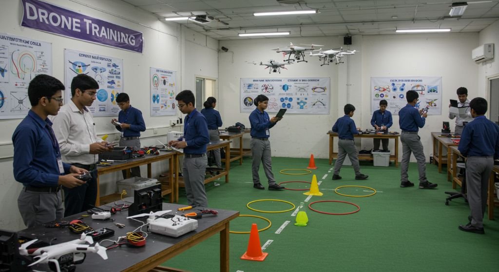 Advanced drone technology in a training program